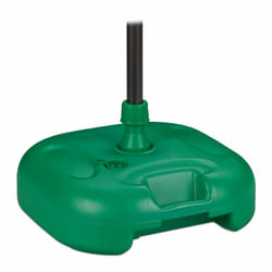 Support de parasol à remplir avec de l'eau ou du sable, taille du tube 25-32 mm, 44x42 cm, vert - Relaxdays