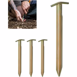 Assurez une tenue stable pour les tentes, les abris de plage et autres avec le lot pratique de sardines de tente. Les 4 ancra ...
