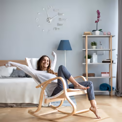 Relaxdays - Horloge murale diy, montre à coller au mur, grandes variables, chambre & salon, chiffres & lettres 3D, argenté