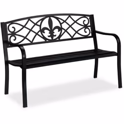 Profitez des chaudes journées d’été, confortablement assis sur ce banc décoratif. Installé dans votre jardin, ce banc saura s ...
