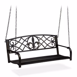 Une place agréable au jardin ou sur la terrasse; l’endroit de repos de la journée. Cette balançoire avec des formes recourbée ...