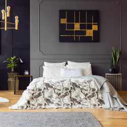 Relaxdays - Table d'appoint, carrée, 45 cm, style industriel, pour Salon et chambre à coucher, métallique, effet boi