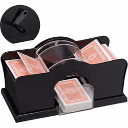 Mélanger les cartes devient un jeu d’enfant ! Avec ce mélangeur de cartes, vous pouvez mélanger vos cartes en un rien de temp ...
