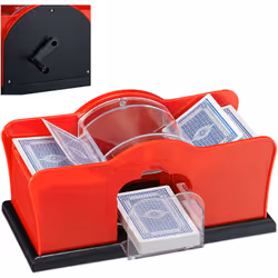 Mélanger les cartes devient un jeu d’enfant ! Avec ce mélangeur de cartes, vous pouvez mélanger vos cartes en un rien de temp ...