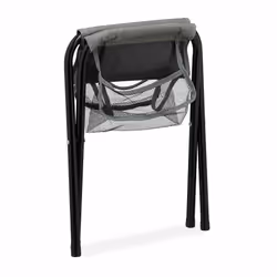 Tabouret de camping avec poche, pliant, sans dossier, pêche, jardin, chaise à transporter, 40x35x30 cm, gris - Relaxdays - Vue supplémentaire 6