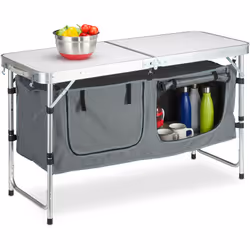 La table de camping pliante offre de nombreux avantages, qui vont agrémenter vos séjours en plein-air. La table tout usage es ...