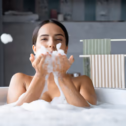 Porte-serviettes autonome, Support à torchons avec 2 barres, pour lavettes, bois & métal, blanc/naturel - Relaxdays - Vue supplémentaire 5