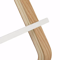 Porte-serviettes autonome, Support à torchons avec 2 barres, pour lavettes, bois & métal, blanc/naturel - Relaxdays - Vue supplémentaire 6