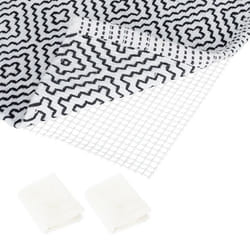 Tapis antidérapant lot de 2 sous-tapis antidérapant pour entrée bain ou salon lxP 100 x 120 cm crème
