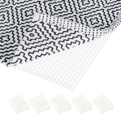Tapis antidérapant lot de 5 sous-tapis antidérapant pour entrée bain ou salon lxP 100 x 120 cm crème