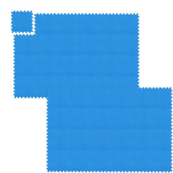 Tapis de sol 48 nattes pour fitness et appareils de sport, eva, sans bpa, superficie 4,32 m², lxP 30x30 cm,bleu