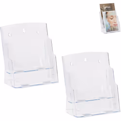 Présentez vos tracts, prospectus et brochures avec le présentoir transparent efficace sur la table et comptoir ou sur le mur. ...