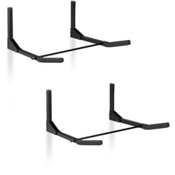 Relaxdays - Support mural pour vélos, lot de 2, pliable, Accroche-vélos, charge de 30 kg, Porte-vélos HxlxP 19,5 x 44 x 47 cm, noir