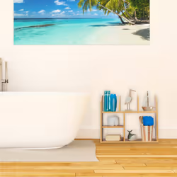 Relaxdays Etagère en bambou, 6 compartiments, 45,5 x 55 x 16 cm, pieds, cuisine, salle de bain & salon, déco, nature