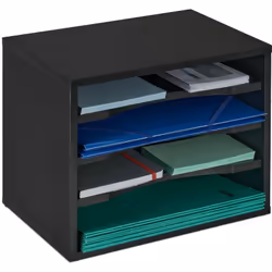 Lerangement à documents pratique en aggloméré robuste empile les documentsimportants, les lettres et les factures pour gagner ...
