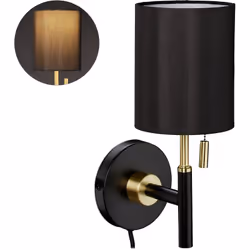Cette lampe près du lit est idéale pour éclairer une chambre à coucher. Le design clair de la lampe noire émerveille avec ses ...