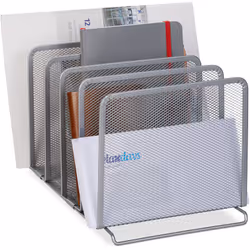 Créez de l’ordre sur votre bureau avec ce rangement à documents en métal. Le rangement à documents sur pieds possède 5 larges ...