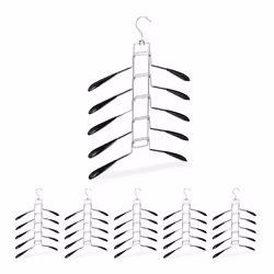 Cintre multiples lot de 6 cintre multifonction gain place robe chemise 5 support amovible antidérapant noir