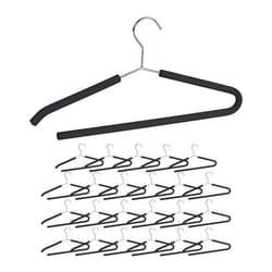 Cintre à pantalons lot de 24 traverse pantalon mousse costume cintre ouvert antidérapant noir