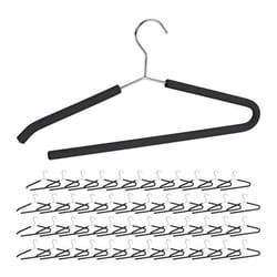 Cintre à pantalons lot de 48 traverse pantalon mousse costume cintre ouvert antidérapant noir