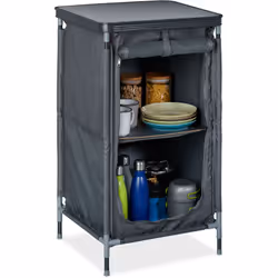 Grâce à cette armoire de camping, vous disposez enfin de suffisamment d'espace de rangement pour vos accessoires de camping l ...