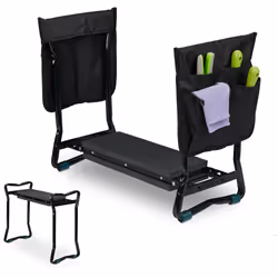 Avec ce banc vous êtes bien équipé pour le jardinage. Le coussin moelleux rembourré en mousse EVA ménage les articulations qu ...