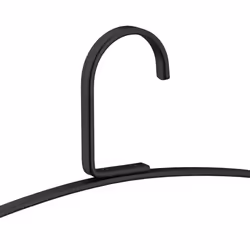 Cintre pince, lot de 10, dessous & lingerie, avec 2 clips, multifonctionnel, métal, 33 cm de large, noir - Relaxdays