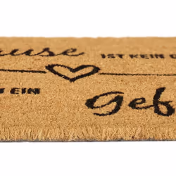 Relaxdays - Paillasson en fibre de coco Zuhause ist kein Ort sondern ein Gefühl, tapis de porte, 60x40 cm, nature