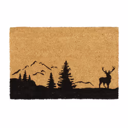 Relaxdays 4052025327484, Intérieur & extérieur, Rectangulaire, Noir, Marron, Image, Noix de coco, Polyvinyl chloride (PVC ...