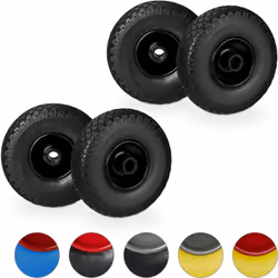 Si vous avez besoin d’une roue pour votre brouette de jardin, optez pour ce lot de roues en caoutchouc increvables 3.00-4. La ...