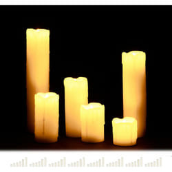 Relaxdays - Bougie à led lot de 48, en cire véritable sans flamme bougie électrique à piles diamètre 5 cm, crème