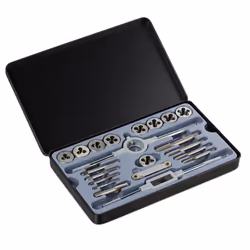 ________________________________________ Taraudeuse dans les détails Coffret H x L x P : env. 2,5 x 25 x 15,5 cm Appareil à f ...