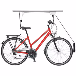 Avec ce support pour vélo pour le plafond, votre vélotrouve de la place même dans les petites pièces. Vous pouvez avec un câb ...