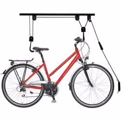 Avec ce support pour vélo pour le plafond, votre vélotrouve de la place même dans les petites pièces. Vous pouvez avec un câb ...