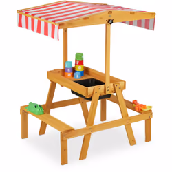 Description générale Le jeu avec l’eau et le sable est essentiel pour le développement des enfants. Cette combinaison de banc ...