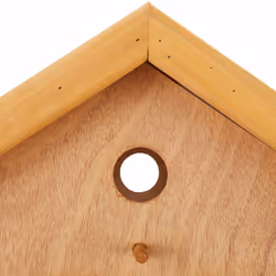 Relaxdays - Mangeoire à oiseaux avec support, grand, toit résistant aux intempéries, bois, 137 x 66 x 59 cm, nature/vert - Vue supplémentaire 7