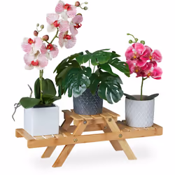 Ceporte-plantes est parfait pour mettre en valeur vos fleurs préférées.Répartissez vos fleurs colorées, herbes, pots, élément ...