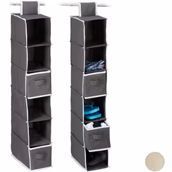 Apportez de l’ordre dans votre armoire à vêtements avec cette étagère à suspendre. L’organiseur suspendu peut être mis en pla ...