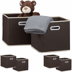 Avec ce lot de 6 boîtes de rangement, faites facilement de la place chez vous. Vous pouvez les déposer dans votre étagère de  ...