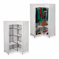 La grosse armoire de grande qualité, "3e génération" en tissu permet un rangement flexible de vos vêtements dans les recoins ...