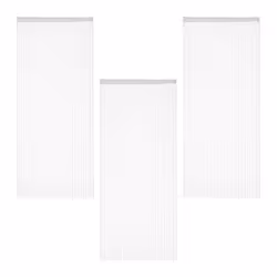 Rideau fils lot de 3 rideau de porte ou fenêtre 90x245 cm rideau spaghetti pour tringle peut être raccourci blanc