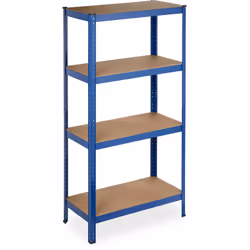 L'étagère bleuerésistante offre beaucoup d'espace pour garder les choses bien rangées. Commeétagère de cave, d’atelier, dans  ...