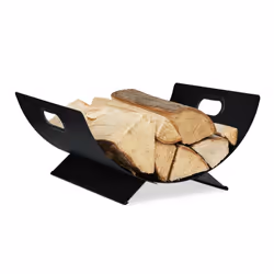 Description générale Le support métallique robuste pour bois de chauffage est un accessoire idéal pour votre cheminée. Avec s ...