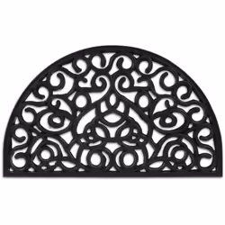 Sur lebalcon, la terrasse ou dans le couloir, le paillasson antidérapant encaoutchouc robuste convient pour une utilisation i ...
