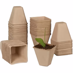 Cultivez vos propres légumes ! Remplissez les pots de plantation simplement avec du terreau, mettez les graines et couvrez-le ...