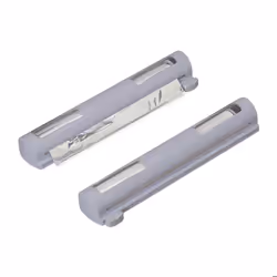 Relaxdays Distributeur film alimentaire lot de 2 pour papier aluminium et cellophane fenêtre de visualisation gris