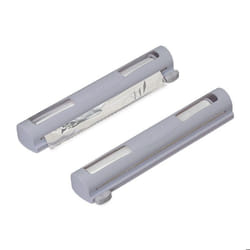 Relaxdays Distributeur film alimentaire lot de 2 pour papier aluminium et cellophane fenêtre de visualisation gris