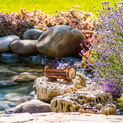 Relaxdays - Vase pour plantes, bois flambé, 2 pièces, décoration jardin, demi tonneau pour fleurs, vintage HlP:11x20x9 cm
