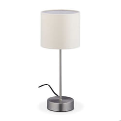 Lampe De Table De Nuit Tactile, Réglable, Moderne 3 Niveaux, E14 Veilleuse Hxd 40x16 Cm, Abat-jour - Relaxdays