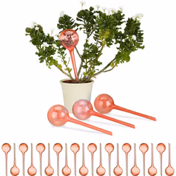 Personne n’aime retrouver ses plantes mortes en rentrant des vacances. Ce lot de 24 globes d’arrosage vous aide à maintenir v ...